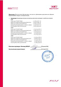 Протокол испытаний элементов крепления на вырыв стр. 2 D300 B2.0, D350 B2.5, D400 B2.5